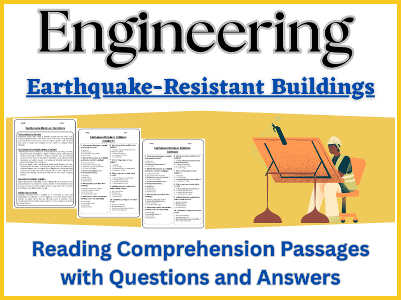 Earthquake-Resistant Buildings: Reading Comprehension – Fun, Interactive & Ready-to-Print