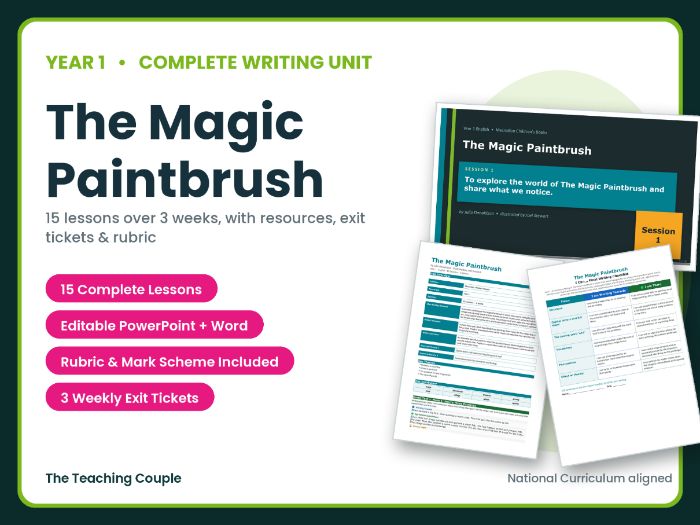 The Magic Paintbrush | Year 1 English Unit | 15 Complete Lessons + Resources + Mark Scheme