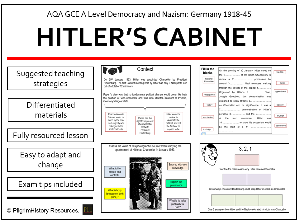 Hitler's First Cabinet, January 1933 (Free Lesson) | AQA A Level History