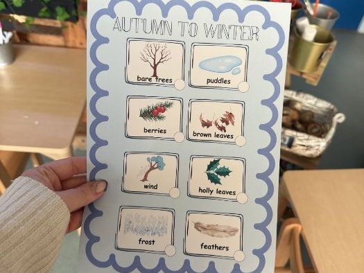 Autumn to winter welly walk checklist