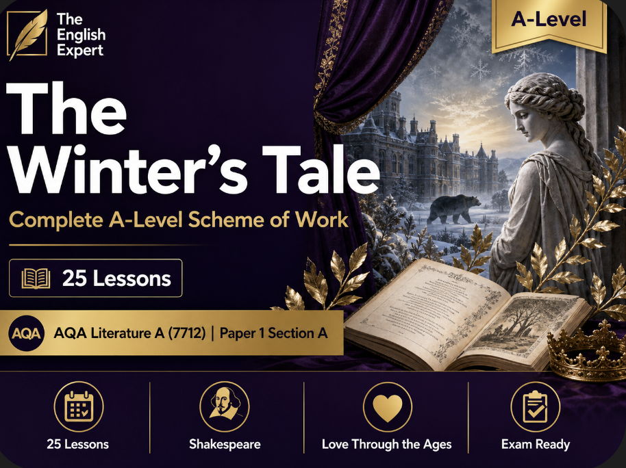 The Winter's Tale: Complete A-Level Scheme of Work (25 Lessons) | AQA Literature A (7712) Paper 1 A