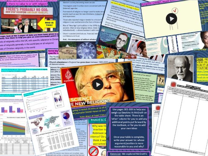 Christianity and Secularisation: Whole Topic AQA A Level