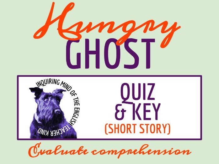 "The Hungry Ghost" by Emil Petaja Quiz and Answer Key | Halloween Story with Comprehension Questions