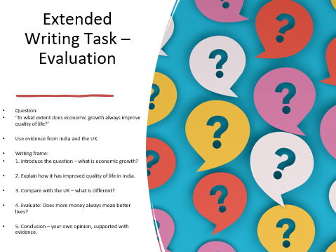 KS3 Development: Does Economic Growth Always Mean Better Quality of Life?