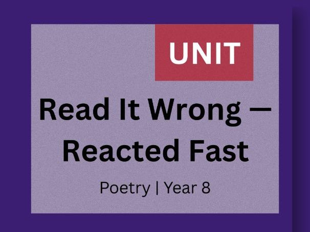 Poetry Unit | Imagery & Mood | Behaviour & Response | Year 8 (KS3)
