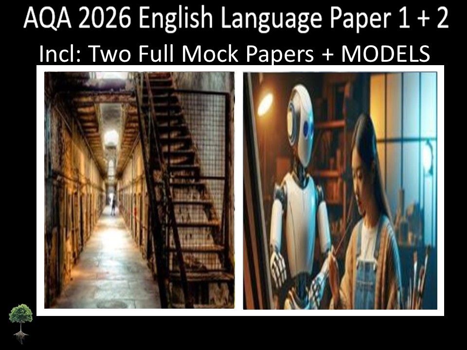 Two AQA 2026 English Language Paper 1 + 2 Mocks | MODELS