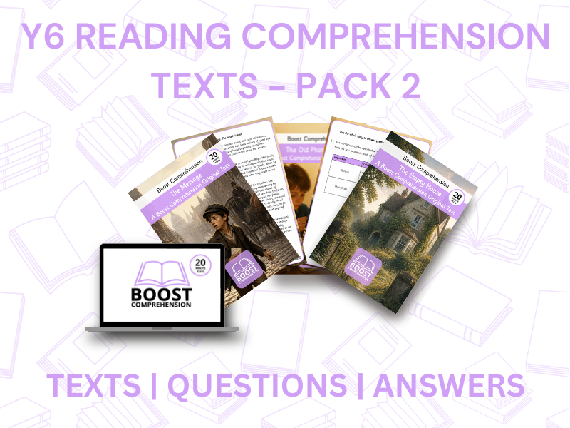 Year 6 Reading Comprehension Texts Pack 2