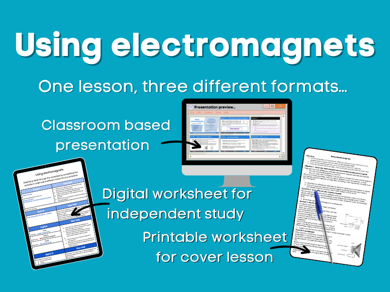 Using electromagnets Lesson bundle