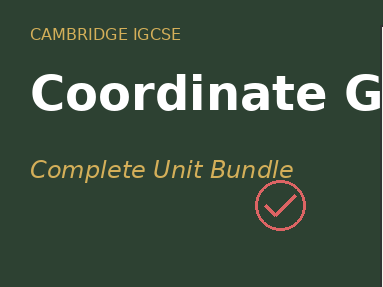 IGCSE Maths (0580) Unit 3 FREE SAMPLE pack