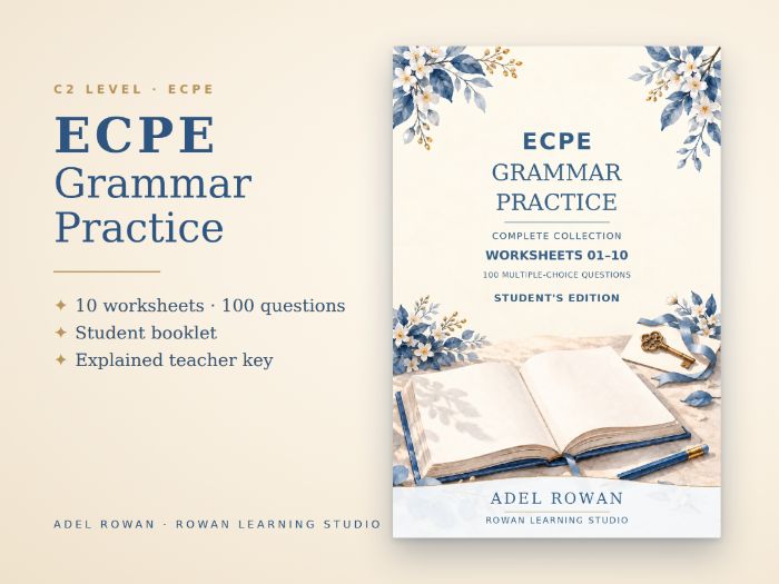 C2 ECPE Grammar: 10 Worksheets + Answer Key