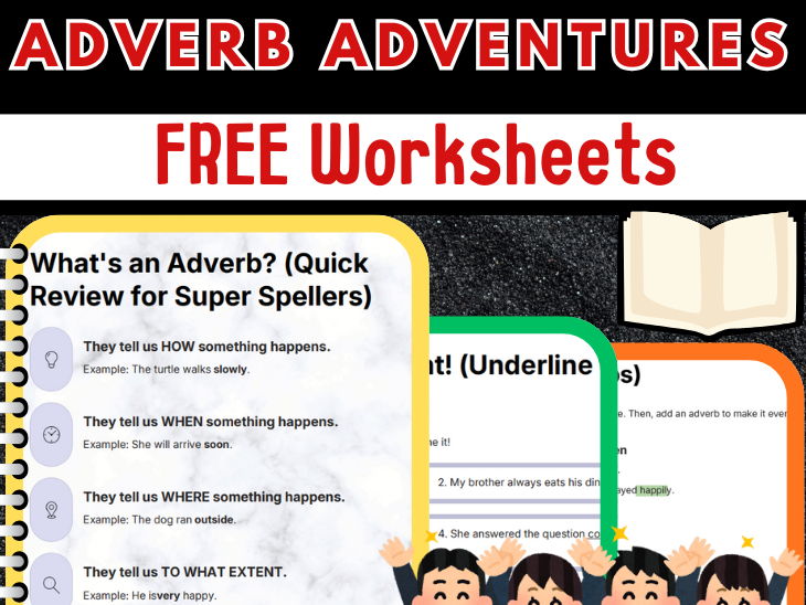 Awesome Adverb Adventures | Fun Grammar Worksheets for Grades 3–5
