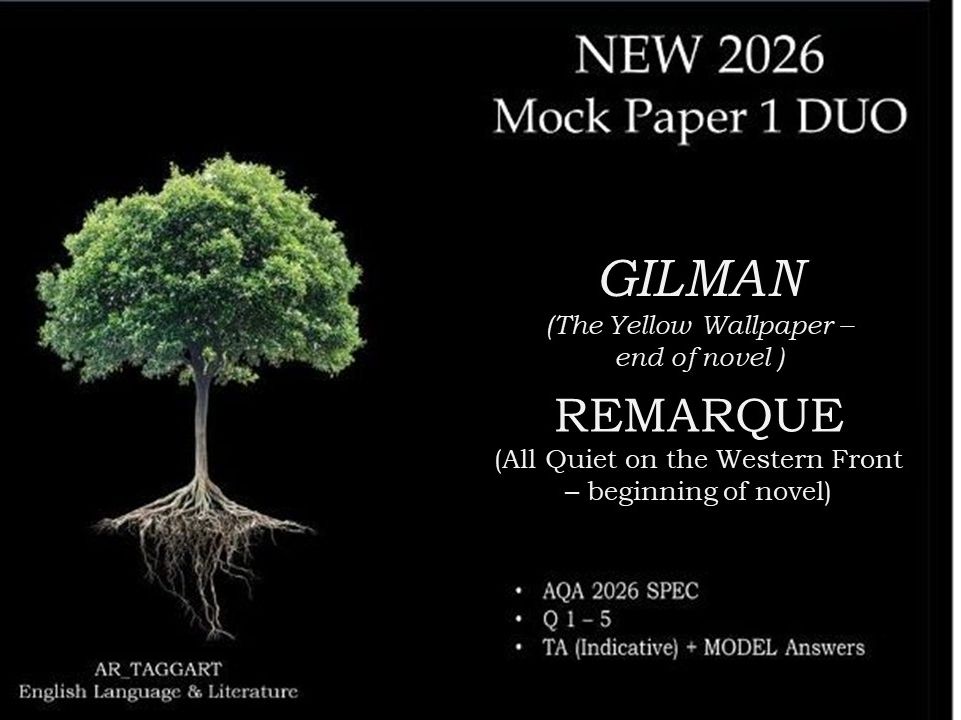 DUO  (2) - GILMAN (IV) & REMARQUE PAPER 1s  | 2026 FULL MOCKS  | MODELS