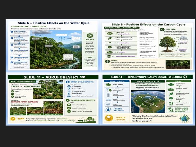 OCR A Level Geography Earths life support systems: Managing the Amazon Rainforest