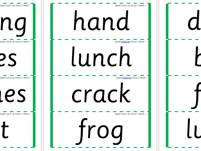 Rapid Catch Up Phase 4 Weeks 1 - 4 (Supports Little Wandle)