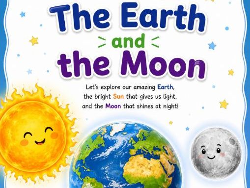Grade 3 Science The Earth and the Moon Unit | Moon Phases, Earth, Sun & Moon Activities