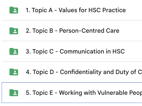 BTEC AAQ Health and Social Care - Unit 3 - Aim A (Bundle)