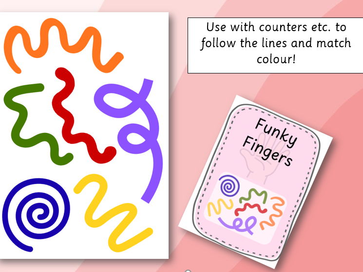 Rainbow Waves -Fine Motor - Colour Matching