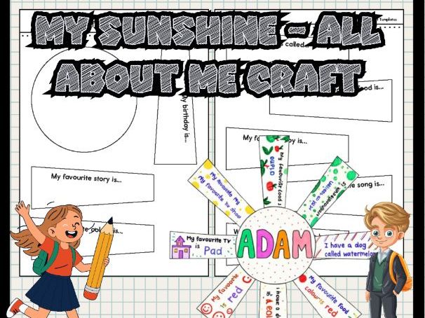 Back-to-School All About Me Sunshine Craft | Icebreaker & Display