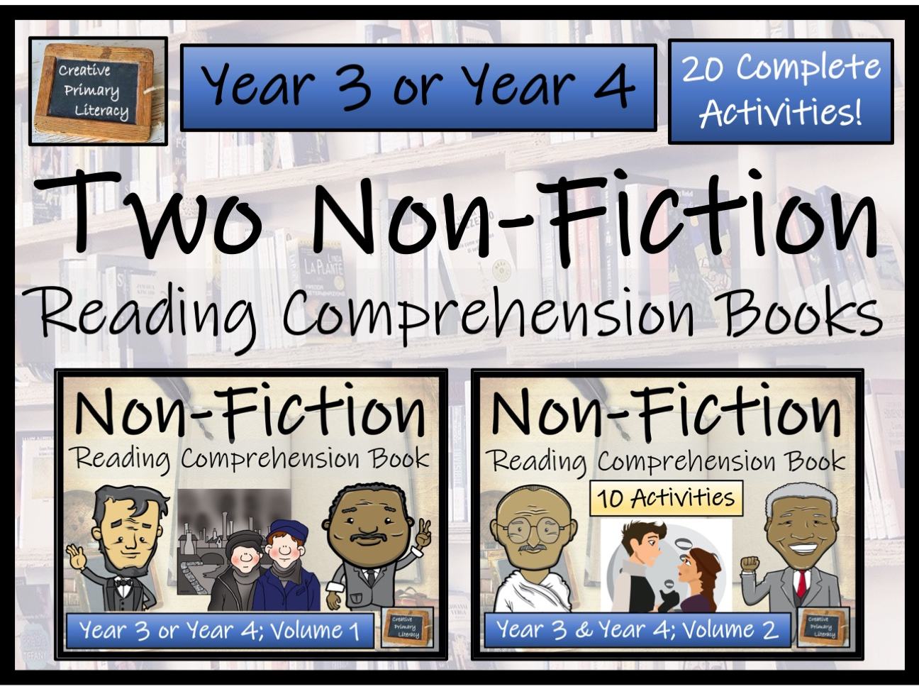 LKS2 Two Non Fiction Reading Comprehension Books Teaching Resources