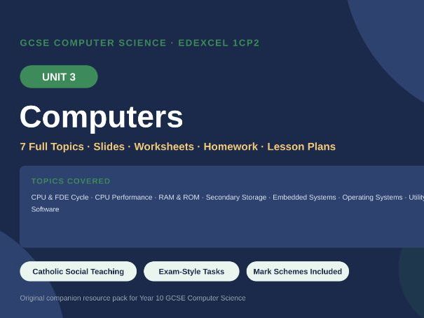 GCSE Computer Science Edexcel Unit 3