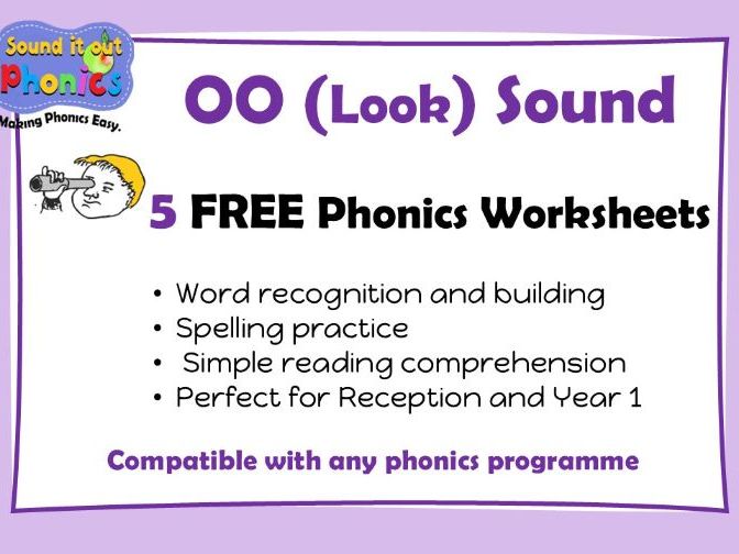 OO (Look) 5 FREE Worksheets!