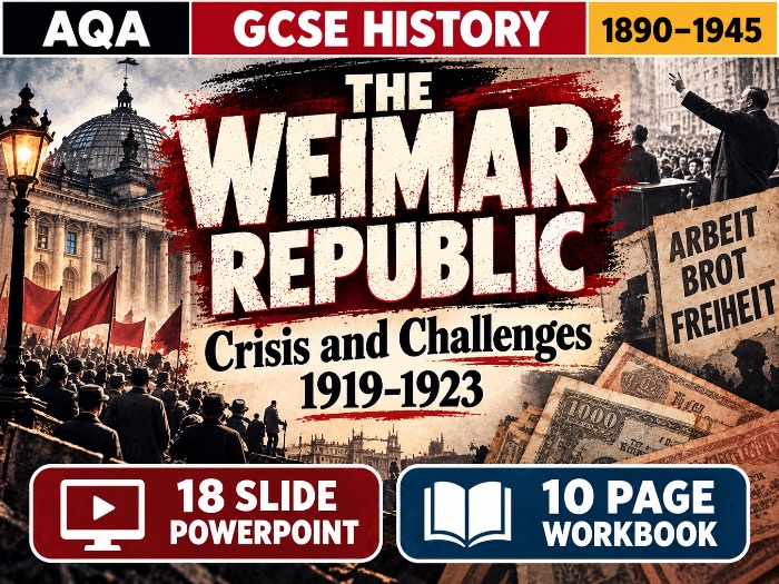 Weimar Republic 1919–1923 AQA GCSE History Lesson Pack