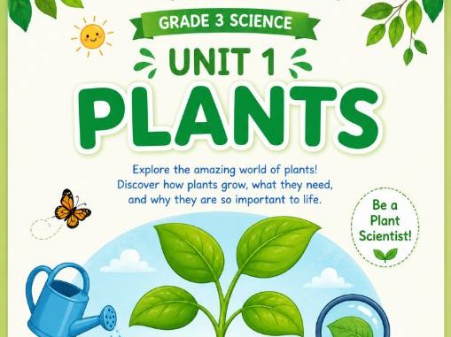 Grade 3 Science — Plants Printable Workbook