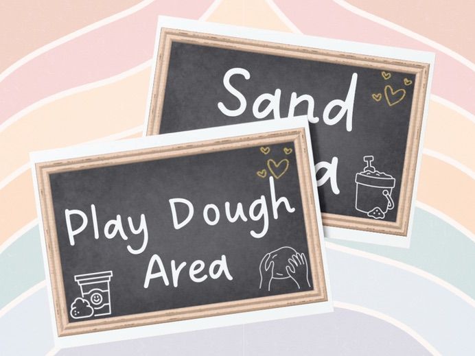 Display - Chalkboard Provision Area Signs