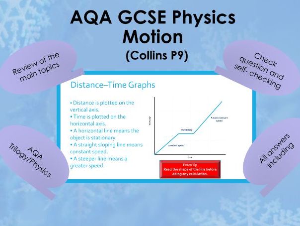 AQA GCSE Physics - Motion - Revision Lesson & Exam Practice - (Collins P9)