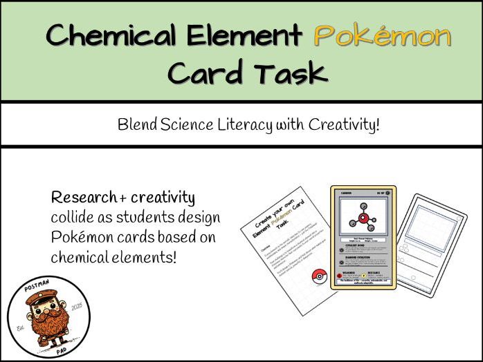 Chemical Element Pokemon Card
