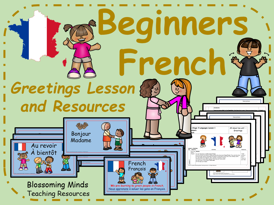 French lesson and resources - Greetings