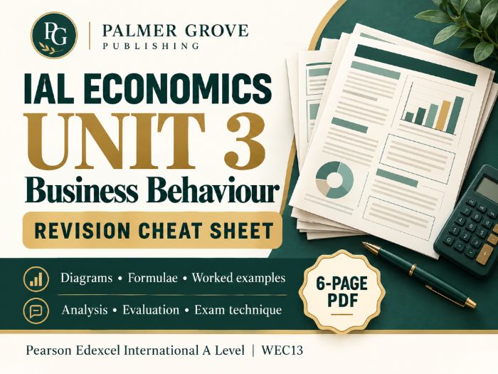 IAL Edexcel Economics Unit 3 Cheat/Summary Sheet