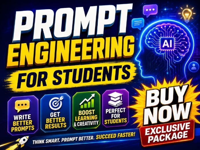 Prompt Engineering for Students | PPT + Worksheets + Activity + MCQ Quiz + Answer Marking Scheme