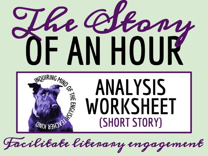 "The Story of an Hour" by Kate Chopin Close Reading Analysis Worksheet