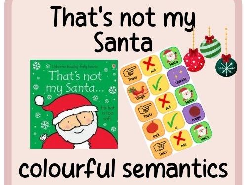 That's not my Santa colourful semantics