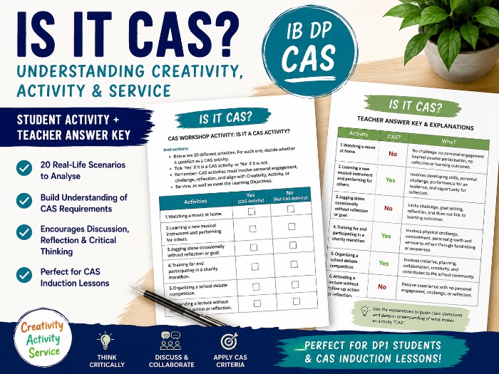 Is It CAS? Understanding Creativity, Activity & Service - IB Diploma Programme CAS Activity