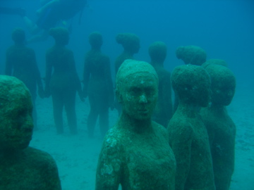 Underwater Sculptures, Grenada, West Indies  (Habitats and Hurricanes) Photo Collection