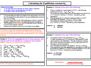 Chemical Equilibria Kp