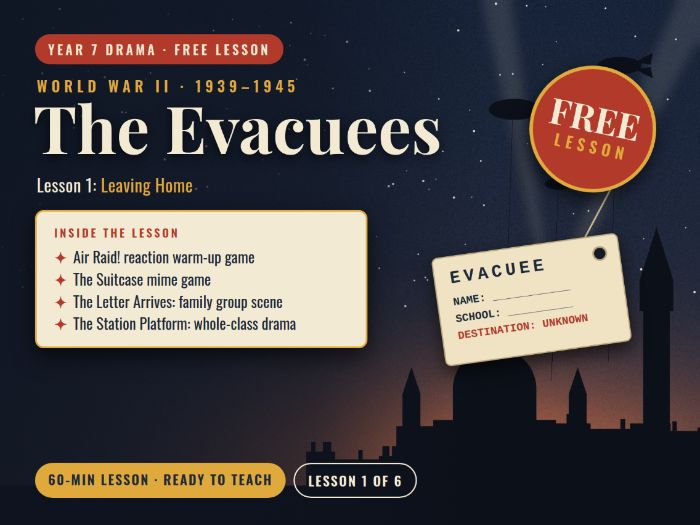 FREE Evacuees KS3 Drama Lesson Year 7