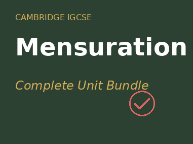 IGCSE Maths (0580) Unit 5 FREE SAMPLE pack