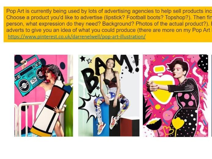 Advertising with Pop Art