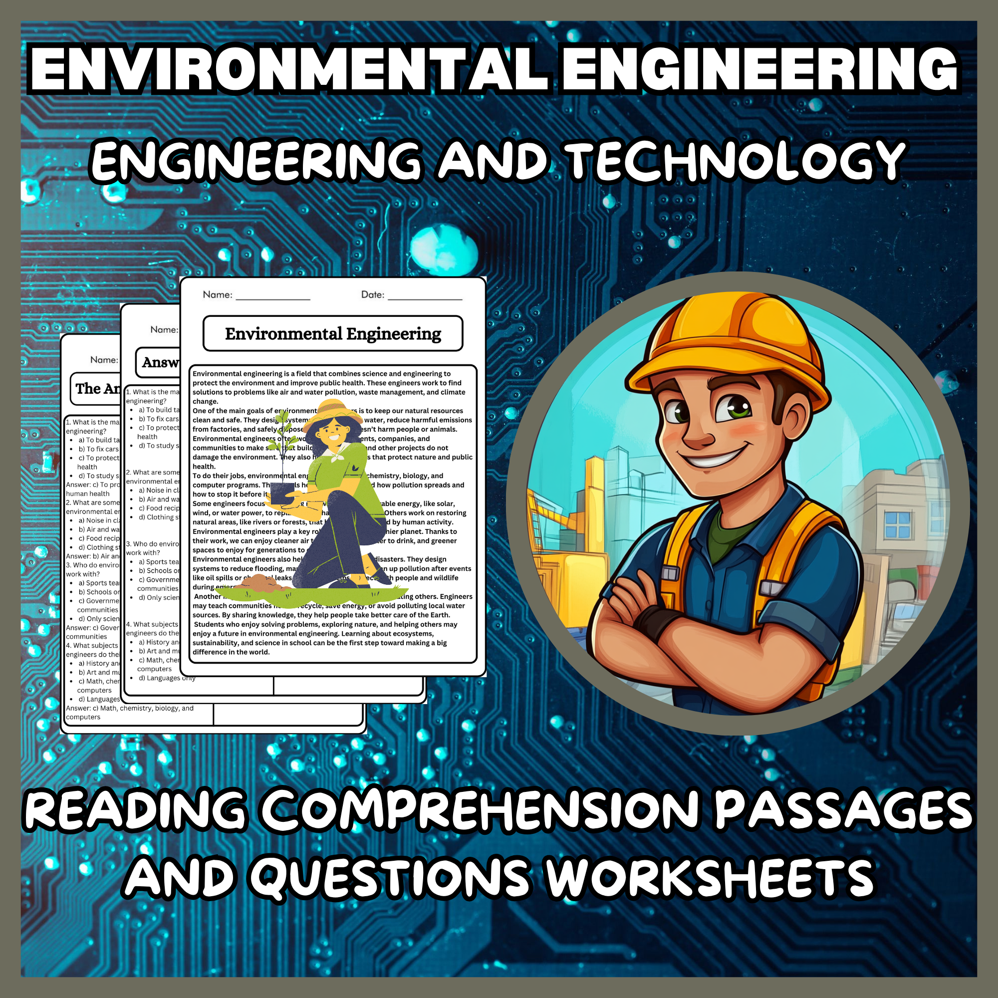 Environmental Engineering Reading Comprehension Passages & Questions ...