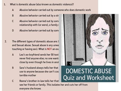 Domestic Abuse Quiz and Worksheet (US)