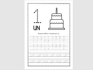 Primary KS2 French handwriting practice booklet