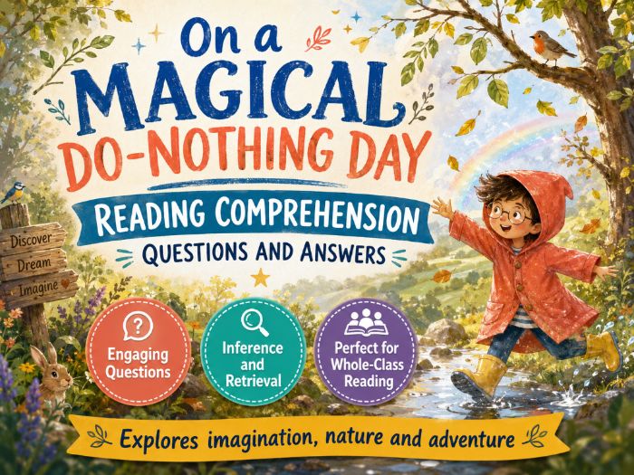 On A Magical Do-Nothing Day - Comprehension - LKS2