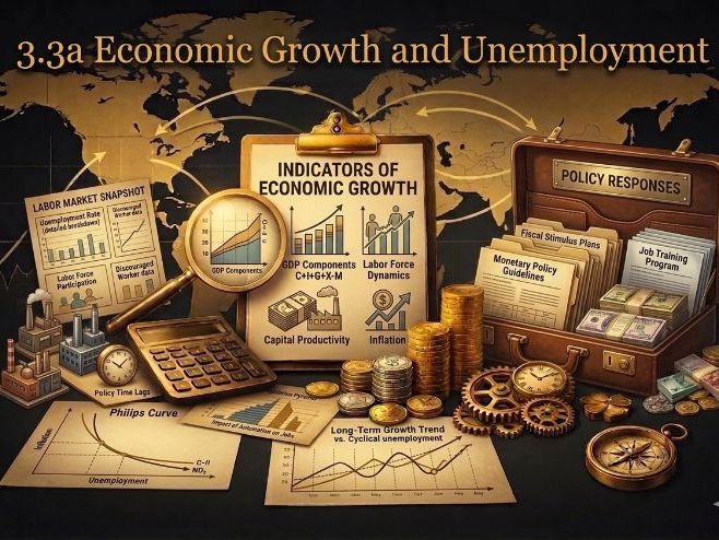 The Econ Blueprint | IB Economics 3.3a: Economic Growth & Unemployment | Student + Teacher Guide