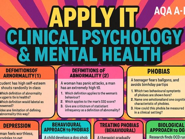 Apply It: Clinical Psychology & Mental Health