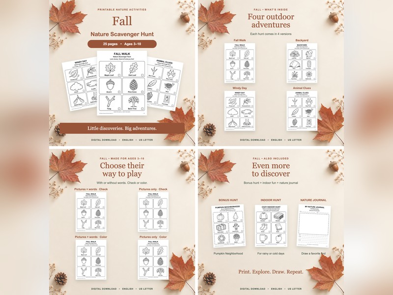 Fall Nature Scavenger Hunt