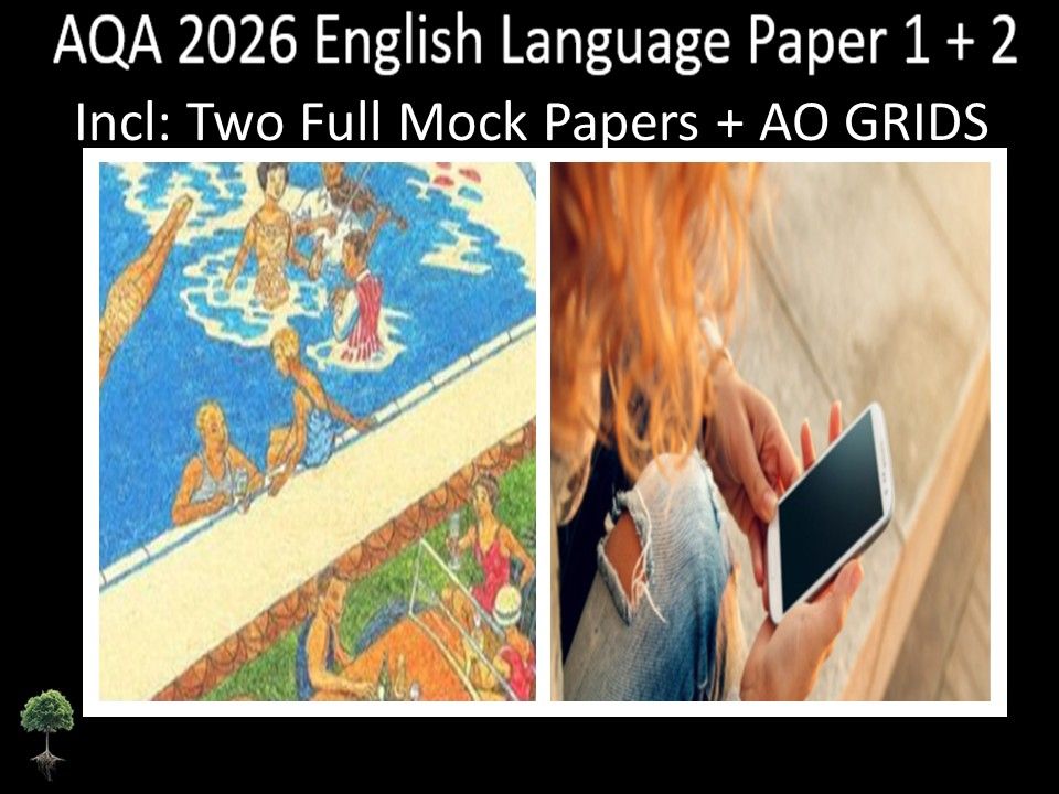AQA 2026 English Language Paper 1 + 2 Mocks | AO GRIDS