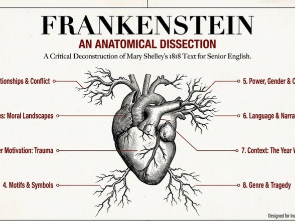 Frankenstein Classroom Poster Pack Infographics Printable Handouts